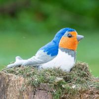 Pluche boeren zwaluw met geluid