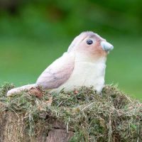 Pluche nachtegaal met geluid